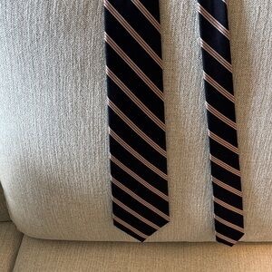 Nordstrom Black and Tan Striped Tie